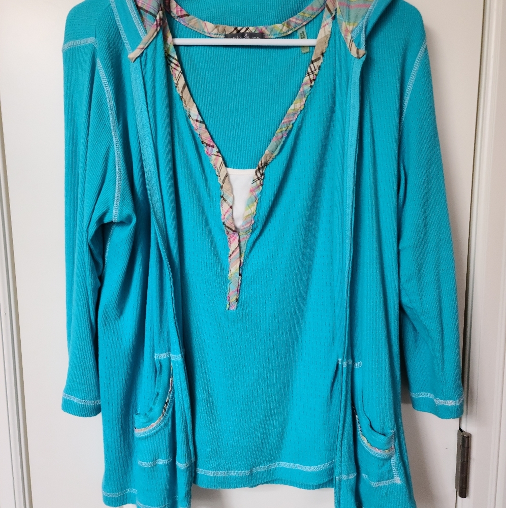 2 piece set shirt and jacket set
